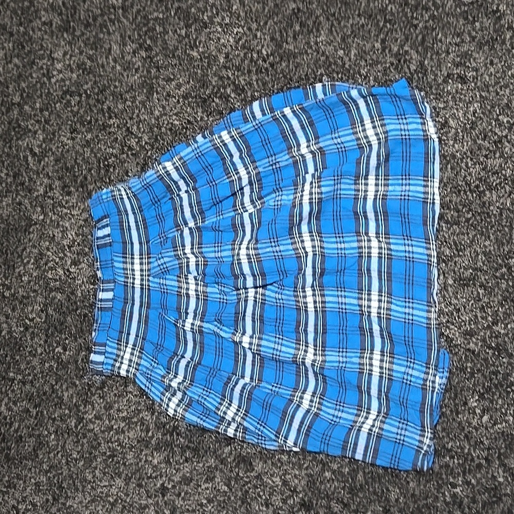 Long blue skirt